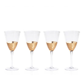 Vitorrio Gold Wine Glasses Set of 4