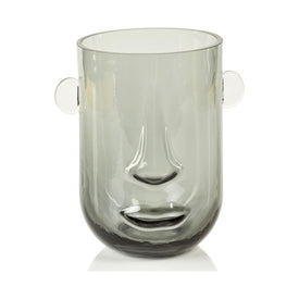 Panyi Smokey Face Glass Vase