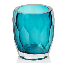 Giacomo Handmade Cut Polished Glass Vase/Hurricane