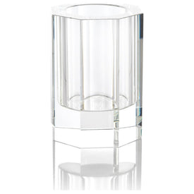 Edita Octagonal Crystal Glass Vase