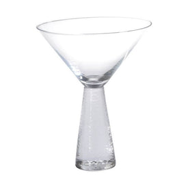 Livogno Martini Glasses on Hammered Stem Set of 4