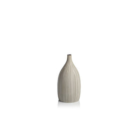 Nicolo 9.75" Tall Beige Porcelain Vase