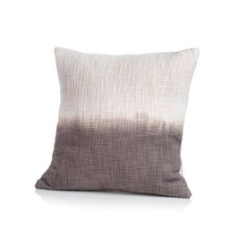 Naxos 18" x 18" Tie-Dye Gray Ombre Cotton Throw Pillow