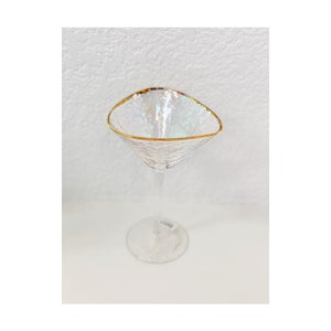 Terrell Bamboo Stem Martini Glasses Set of 4 by Zodax