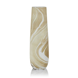 Bellshill Mango Wood Marbleized Vase