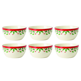 Holiday Dessert Bowls Set of 6