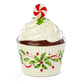 Hosting the Holidays Cupcake Candy Dish