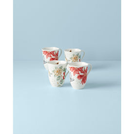 Butterfly Meadow Holiday Mugs Set of 4