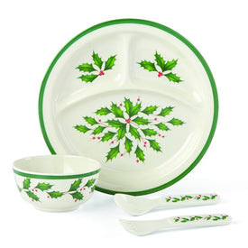 Holiday Children's Four-Piece Dinnerware Set