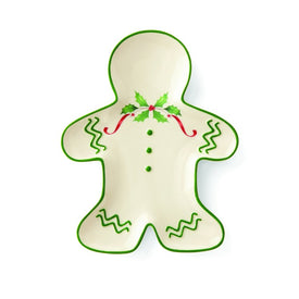 Holiday Gingerbread Man Accent Plate