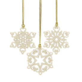 Mini Snowflake Three-Piece Ornament Set