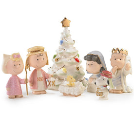 Peanuts Seven-Piece Christmas Pageant Figurines