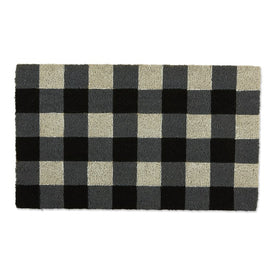 Buffalo Check 18" x 30" Doormat - Black and White