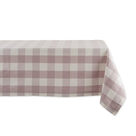 Buffalo Check 60" x 84" Tablecloth - Dusty Lilac