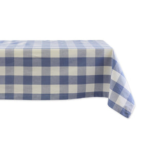 Buffalo Check 52" x 52" Tablecloth - Stonewash Blue