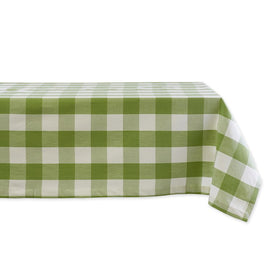 Buffalo Check 60" x 84" Tablecloth - Antique Green