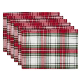 Christmas Plaid Placemats Set of 6