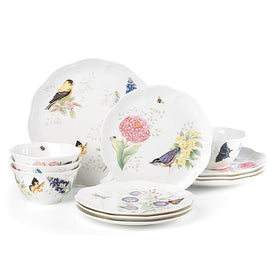 Butterfly Meadow Flutter Twelve-Piece Dinnerware Set