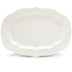 French Perle White 18.5" Serving Platter