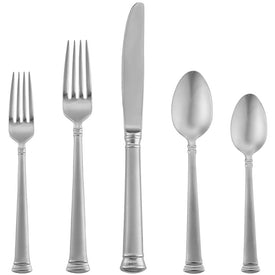 Eternal Frosted Five-Piece Flatware Place Setting