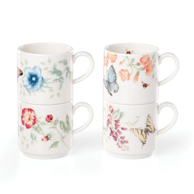 Butterfly Meadow Stacking Mugs Set of 4