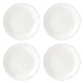 Profile White Porcelain Accent Plates Set of 4