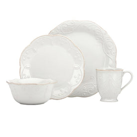 French Perle Four-Piece Dinnerware Place Setting