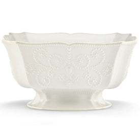 French Perle White Centerpiece Bowl