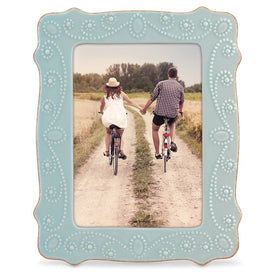 French Perle Ice Blue 5" x 7" Photo Frame