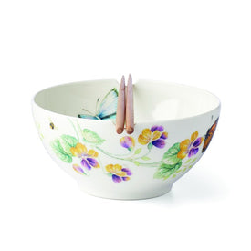 Butterfly Meadow Noodle Bowl and Chopsticks