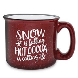 Hot Cocoa is Calling Burgundy Mug