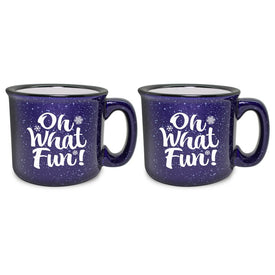 Oh What Fun Cobalt Mug Set