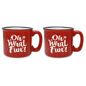 Oh What Fun Red Mug Set