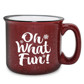 Oh What Fun Burgundy Mug