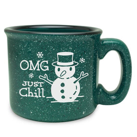 OMG Just Chill Green Mug