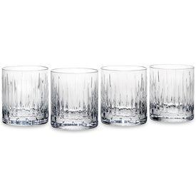 Soho Crystal Double Old Fashioned Glasses Set of 4