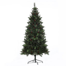 7-Foot Pre-Lit Artificial Christmas Tree