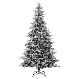 7-Foot Pre-lit PE/PVC Artificial Flocked Christmas Tree