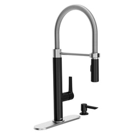 Grayson Semi-Pro Single-Handle Pull-Down Kitchen Faucet - Matte Black