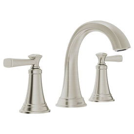 Glenmere Two-Handle 8" Widespread Bathroom Sink Faucet with Pop-Up Drain - Satin Nickel