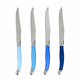 Laguiole Steak Knives Set of 4 - Shades of Blue
