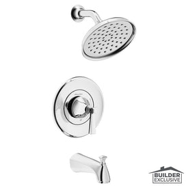 Glenmere Pressure Balance Tub/Shower Trim with 1.8 gpm Shower Head and Tub Spout - Polished Chrome