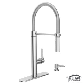 Grayson Semi-Pro Single-Handle Pull-Down Kitchen Faucet - Stainless Steel