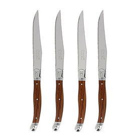 Laguiole Steak Knives Set of 4 - Wood Grain