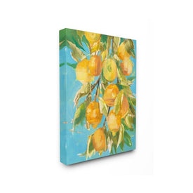 Ripe Lemon Tree Distortion 16"x20" Stretched Canvas Wall Art