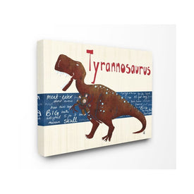 Tyrannosaurus Dinosaur 16"x20" Stretched Canvas Wall Art