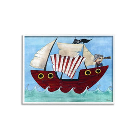 Pirate Ship At Sea 36"x48" Super Oversized Stretched Canvas Wall Art