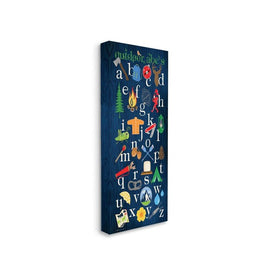 Outdoor ABCs 17"x40" XL Stretched Canvas Wall Art