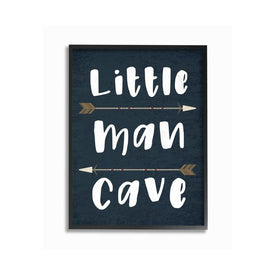 Little Man Cave Arrows 11"x14" Black Framed Giclee Texturized Art