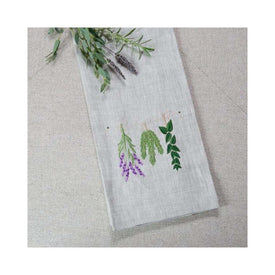 Herbs 29" x 17" Linen Towel